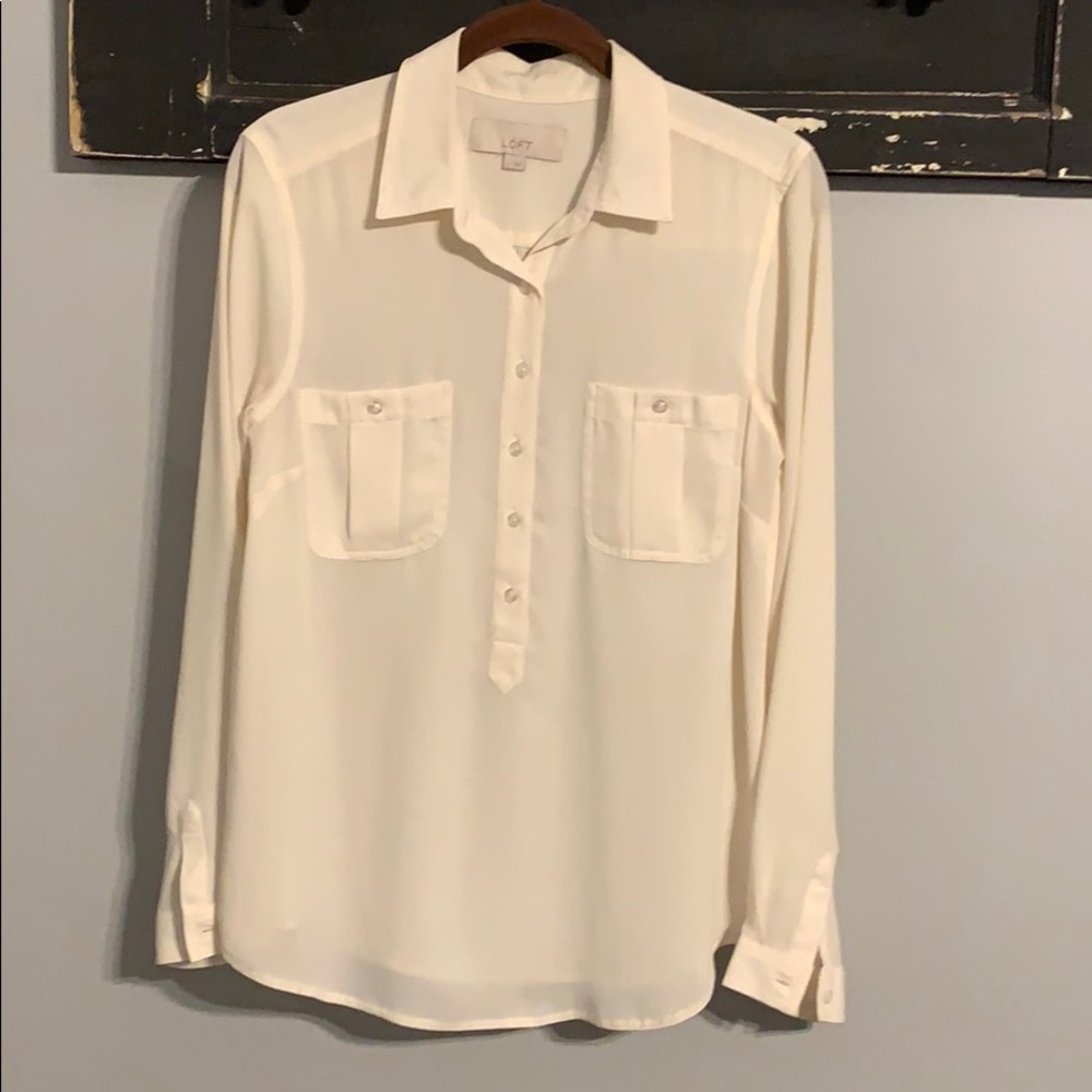 Sheer like Ann Taylor Loft blouse